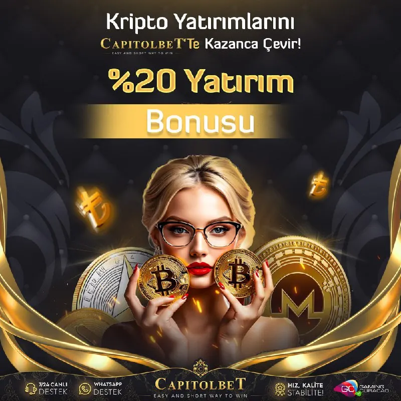 Capitolbet Telegram: 🏆 #CapitolBet'te Bonusların Sonu Gelmiyor ⁉️ ✨ Kripto Yatırımlarını CapitolBet'…