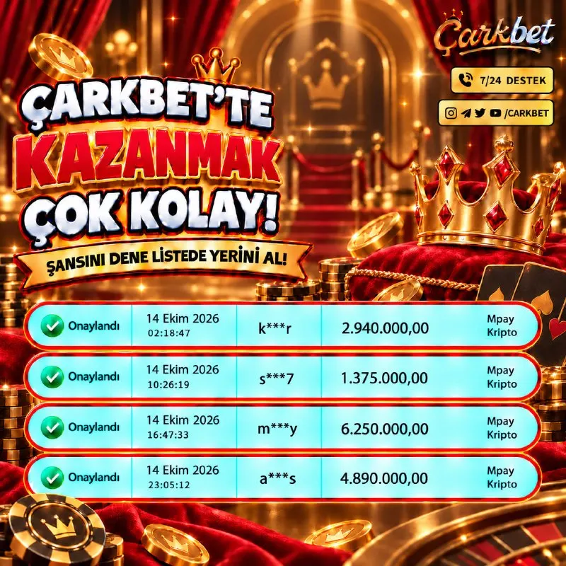 Çarkbet Telegram: ⭐️⭐️⭐️⭐️⭐️⭐️⭐️⭐️⭐️⭐️ ÇARKBET’TE KAZANMAK ÇOK KOLAY! 🔥 💰Onaylanan yüksek…