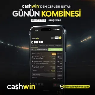 Cashwin Telegram: 🎰🎲🎯🎮📆📜📃📄 ⚡️ Cashwin'den %25 Toplam Bonuslu Günün Kombinesi! 🔈 🔣 Kuponları…