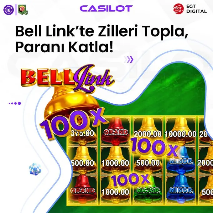 Casilot Telegram: 🍀 Casilot'ta, Egt Digital Bell Link oyunları ile kazançlar katlanıyor! 🔔 Ekranı…