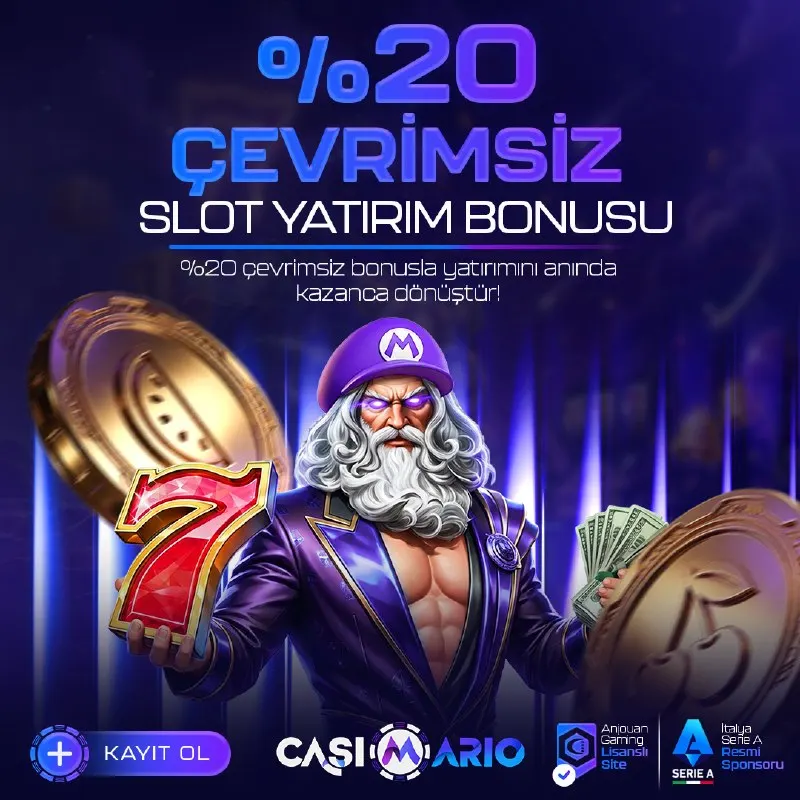 Casimario Telegram: 🫥🫥🫥🫥'nun Kazandıran Dünyasında ⚽️ Slot Alanında 🎰 🏆Çevrimsiz Yatırım Bonusu…