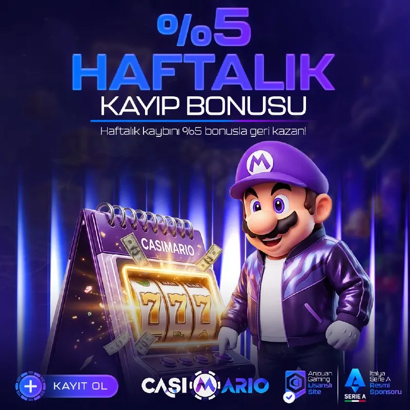Casimario Telegram: 🫥🫥🫥🫥ÇEVRİMSİZ Haftalık Kayıp Bonusu 🚨 📅 Sadece Pazartesi Günleri 👉 Bonus Talep…