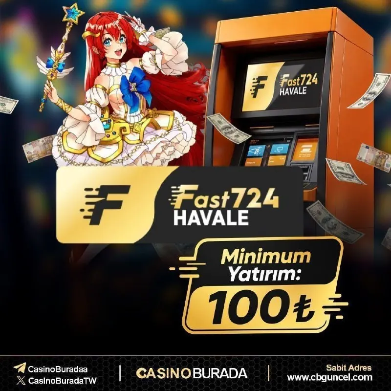 Casino Burada Telegram: 🚨HIZLI, KOLAY, GÜVENLİ! 🚨 🏦 FAST 7/24 HAVALE İLE YATIRIMLARIN ARTIK ÇOK DAHA…