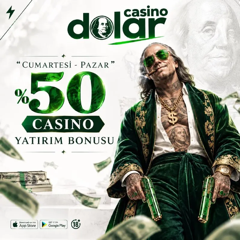 Casino Dolar Telegram: 👑𝗖𝗔𝗦𝗜𝗡𝗢 𝗗𝗢𝗟𝗔𝗥 👑 ━━━━━━━━━━━━━━━ 💎 HAFTA SONUNA ÖZEL %50 BONUS! 💸 Cumartesi ve…