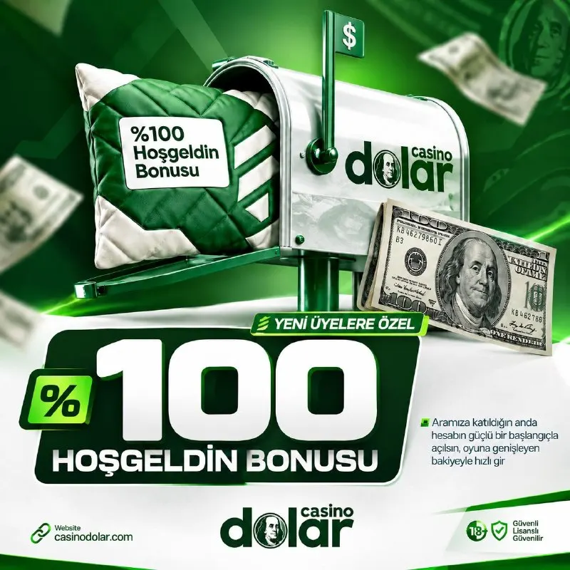 Casino Dolar Telegram: 💚 𝐘𝐄𝐍İ Ü𝐘𝐄𝐋𝐄𝐑𝐄 Ö𝐙𝐄𝐋 𝐅𝐈𝐑𝐒𝐀𝐓 İlk yatırımına özel %100 Hoş Geldin Bonusu ile…