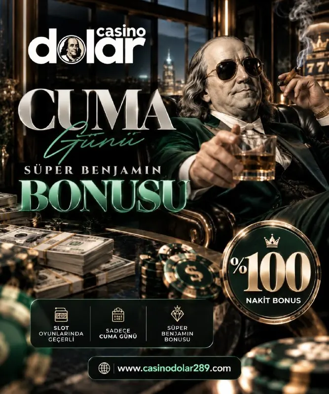 Casino Dolar Telegram: 👑💵 𝐂𝐀𝐒𝐈𝐍𝐎 𝐃𝐎𝐋𝐀𝐑 𝐕𝐈𝐏 💵👑 🔥 CUMA GÜNÜNE ÖZEL 🔥 💎 𝐒𝐔̈𝐏𝐄𝐑 𝐁𝐄𝐍𝐉𝐀𝐌𝐈𝐍 𝐁𝐎𝐍𝐔𝐒𝐔 💎…