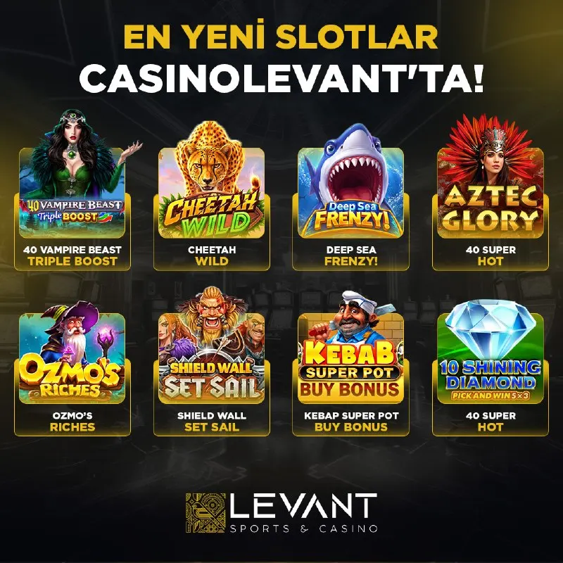 Casino Levant Telegram: 🆕 EN YENİ SLOTLAR CASINOLEVANT'TA! 🎰 CasinoLevant slot lobisine eklenen…