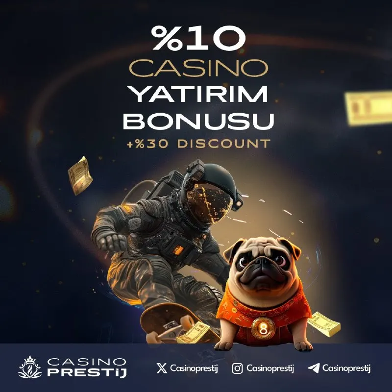 Casino Prestij Telegram: CasinoPrestij’de Çifte Fırsat! 🔥 💎 %10 Casino Yatırım Bonusu ile oyuna…