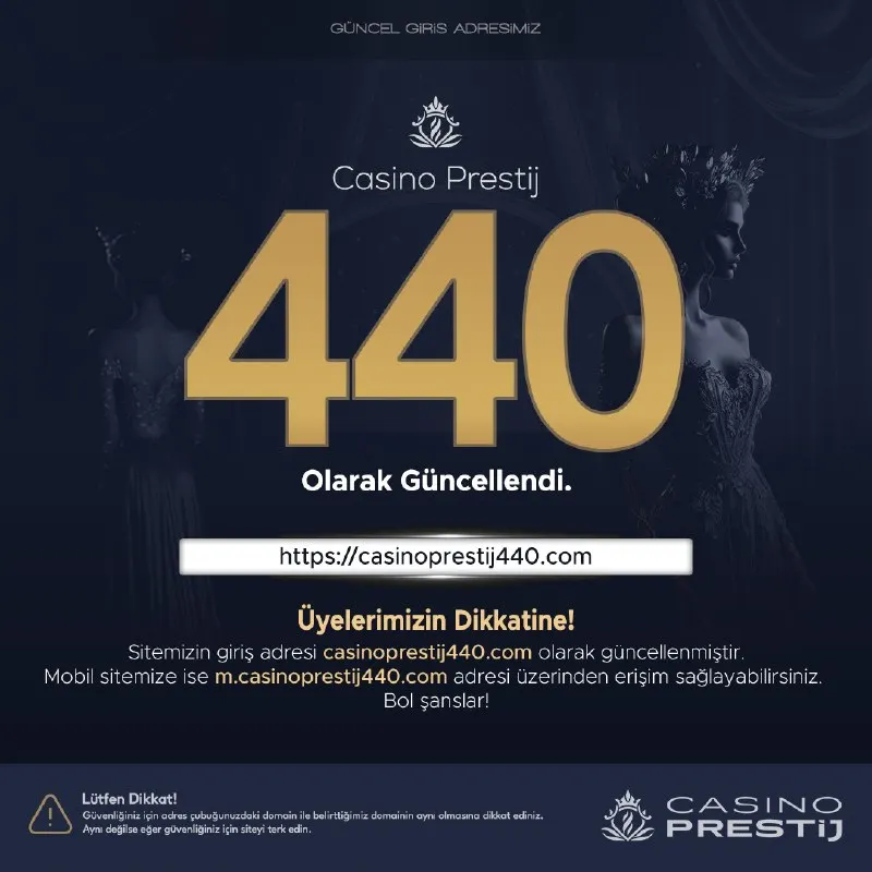 Casino Prestij Telegram: 📢 ÜYELERİMİZİN DİKKATİNE! 🌐 Sitemizin giriş adresi http://casinoprestij440.com…