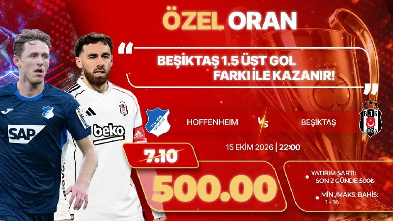 CasinoAs Telegram: 💥 1₺ BAS, EFSANE ORANI YAKALA! 💥 Heyecan sahada, Hoffenheim - Beşiktaş maçında…