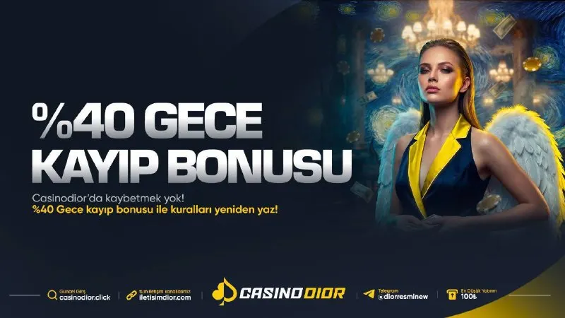 Casinodior Telegram: 💣 Casinodior | Promosyon Kodu KOD: HEMENKAZAN43 🟡100 freespin tur sayısı!…