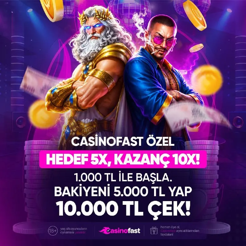 Casinofast Telegram: 🎰 5X YAP – 10X ÇEK CHALLENGE! 🎰 ➡️Pragmatic Play slotlarında bakiyenizi 5.000…