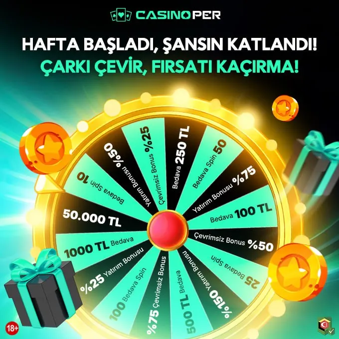 Casinoper Telegram: 🎰 CasinoPer Bonus Çarkı ile şansın kapısını aralayın! 💦 50.000 TL Nakit Ödül 🎰…