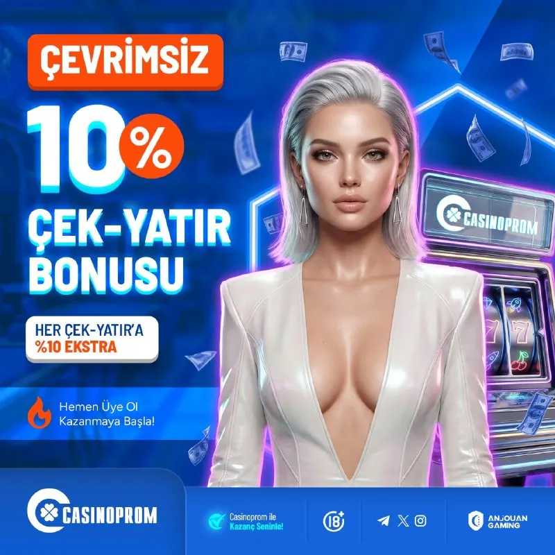 Casinoprom Telegram: 🔵🔵🔵🔵🔵🔵🔵 ⚡ CASİNOPROM ÇEK-YATIR FIRSATI! ⚡ 💲 Her Çek-Yatır’a %10 ÇEVRİMSİZ BONUS…