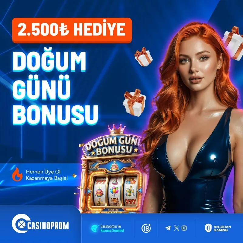 Casinoprom Telegram: 🔵🔵🔵🔵🔵🔵🔵 🎁 DOĞUM GÜNÜN KUTLU OLSUN 🎁 🎂 2500₺ Doğum Günü Hediyen Casinoprom'da! 🎉…