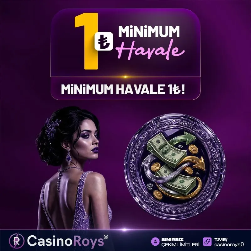 CasinoRoys Telegram: ⚡️ MİNİMUM YATIRIM 1 TL !!! ⚡️ 💰 #CASİNOROYS’TA LİMİTLERE TAKILMA !!! 💗 En…