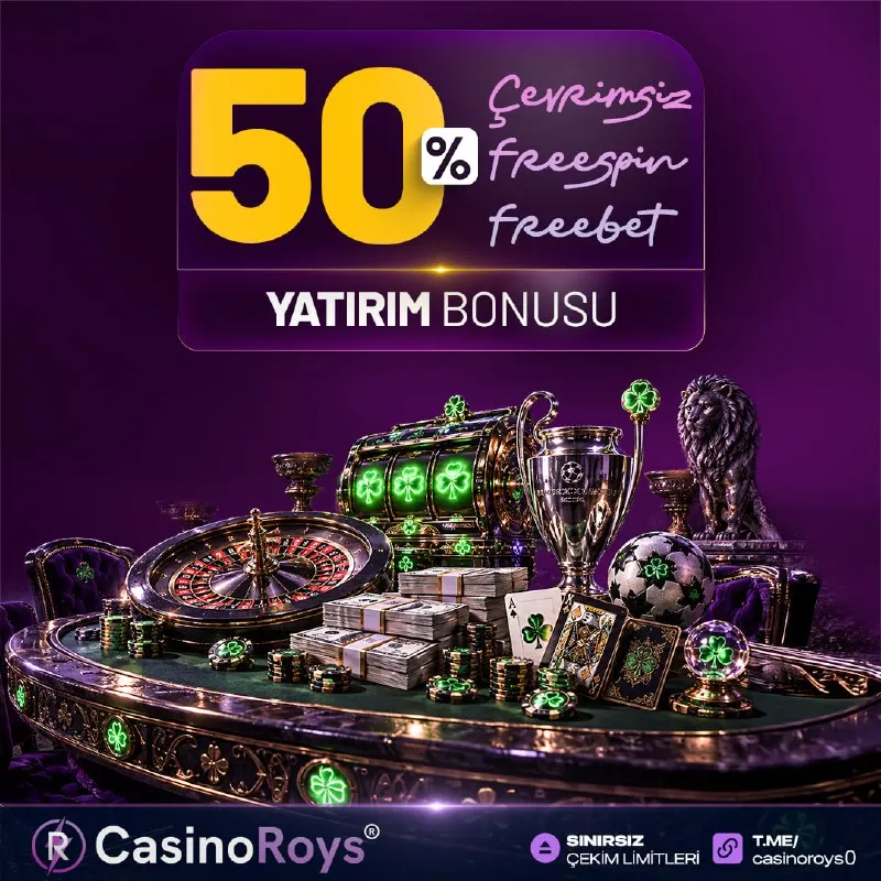 CasinoRoys Telegram: 💎 YATIRIMINI YAP, %50 ÖNDE BAŞLA! ⚡️ %50 FREEBET - FREESPIN YATIRIM BONUSU…