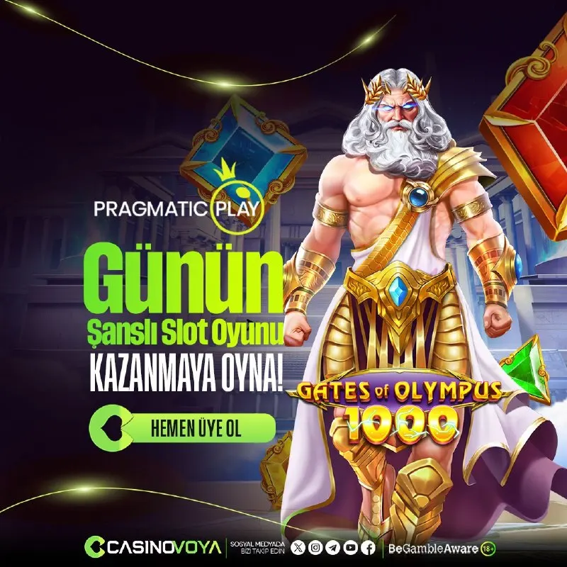 CasinoVoya Telegram: ⚡️ DEDE YERDEN ŞİMŞEKLERİ YAĞDIRIYOR! Pragmatic Play’in efsane oyunu Gates of…