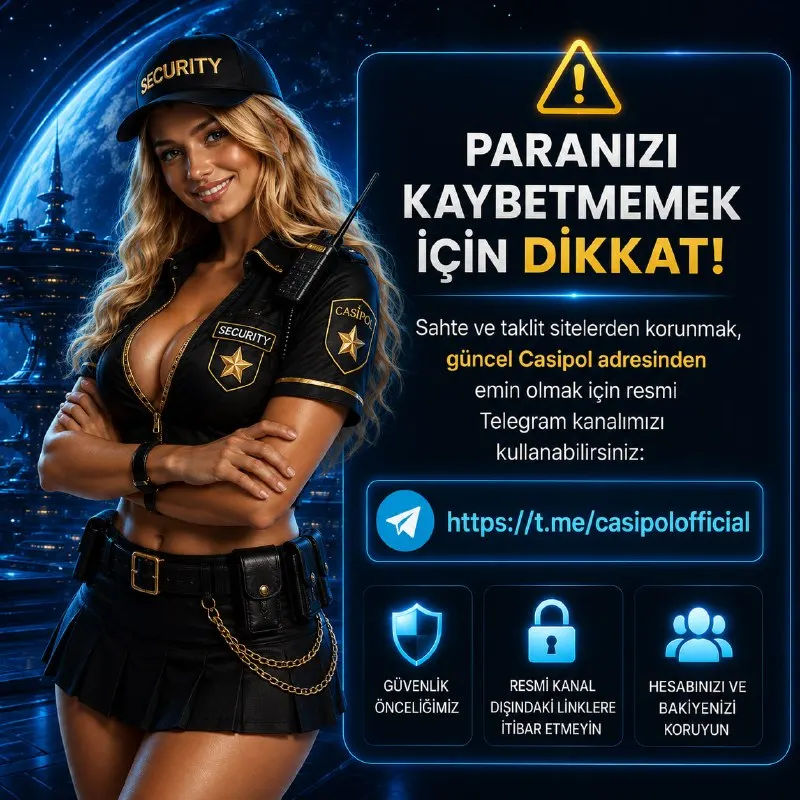 Casipol Telegram: 🚨 ÖNEMLİ DUYURU: SAHTE SİTE UYARISI! 🚨 ⚠️ Dolandırıcıların hazırladığı sahte…