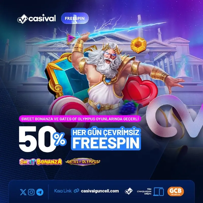 Casival Telegram: 🐝YATIRIMININ YARISI KADAR FREESPIN BİZDEN! 🐝500 ₺ Yatırıma 250 Freespin 🐝1.000…
