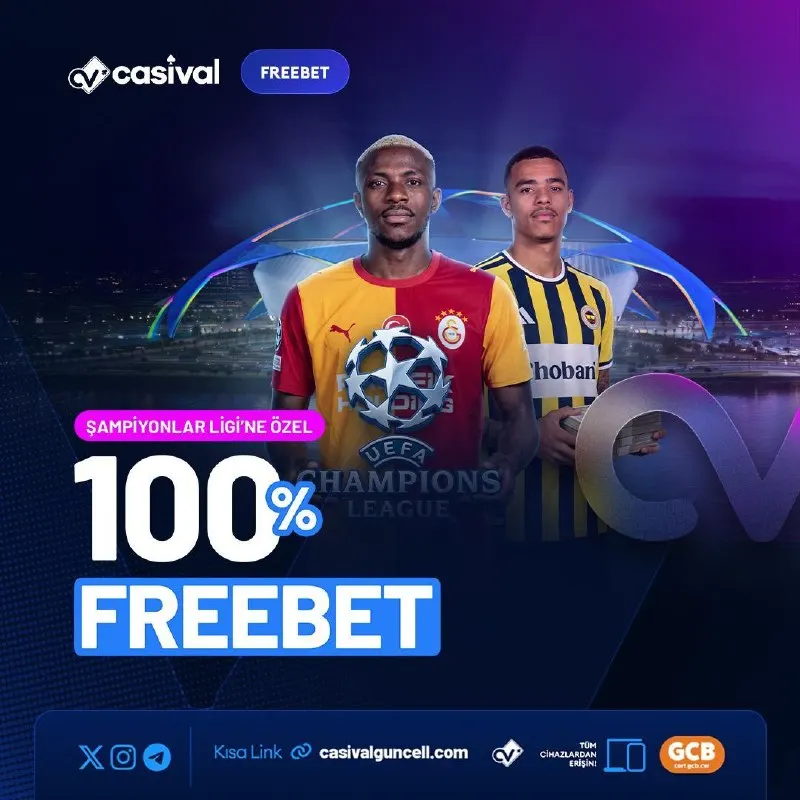 Casival Telegram: ❤️ CASIVAL'DEN 3.000 ₺ BONUS ! ❤️Şampiyonlar Ligine Özel Yapacağın 100 ₺ ve…