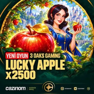 Cazinom Telegram: 🍎 YENİ OYUN: LUCKY APPLE X2500! 🔥 3 Oaks Gaming’in yeni slot oyunu Cazinom’da!…