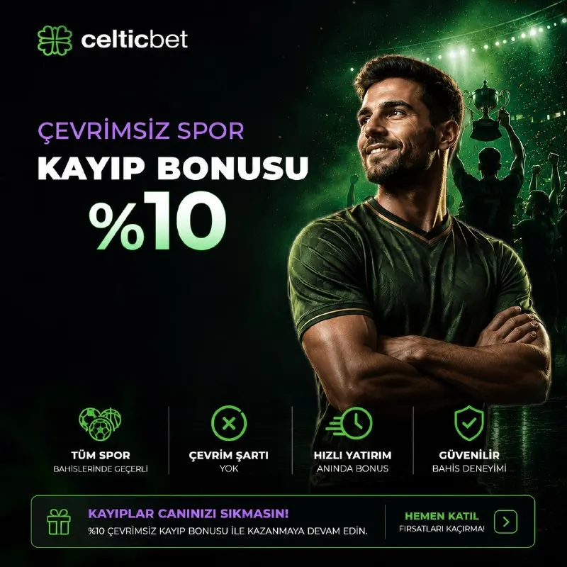 Celticbet Telegram: 🏆 %10 ÇEVRİMSİZ SPOR KAYIP BONUSU CELTICBET'TE! 🍀 ⚽️ Spor bahislerindeki…