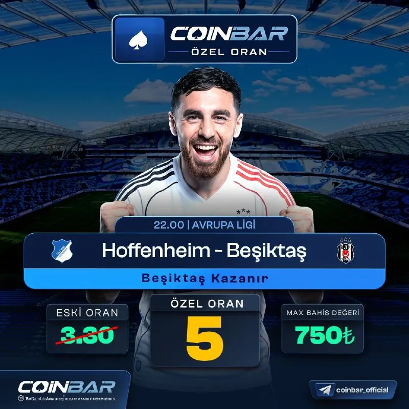 Coinbar Telegram: 😀😃😄😁😆😅 ⚽️ Özel Oran: 5 / Max Bet: 750₺ 📲 Sms Güvenliği aktif üyelerimiz…