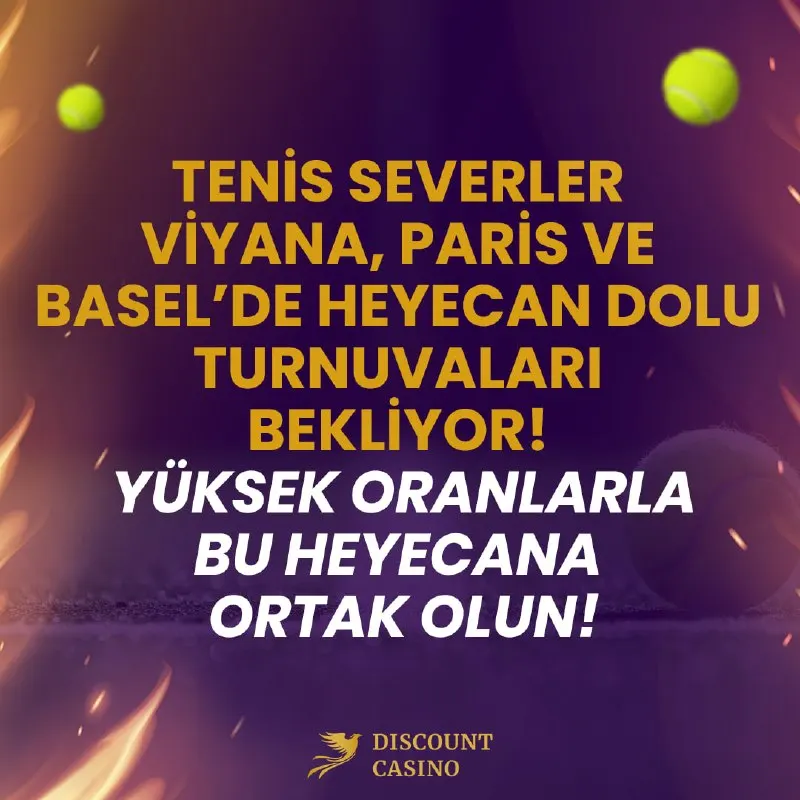Discount Casino Telegram: 🎾 Tenis severleri Viyana, Paris ve Basel’de heyecan dolu turnuvalar bekliyor!…