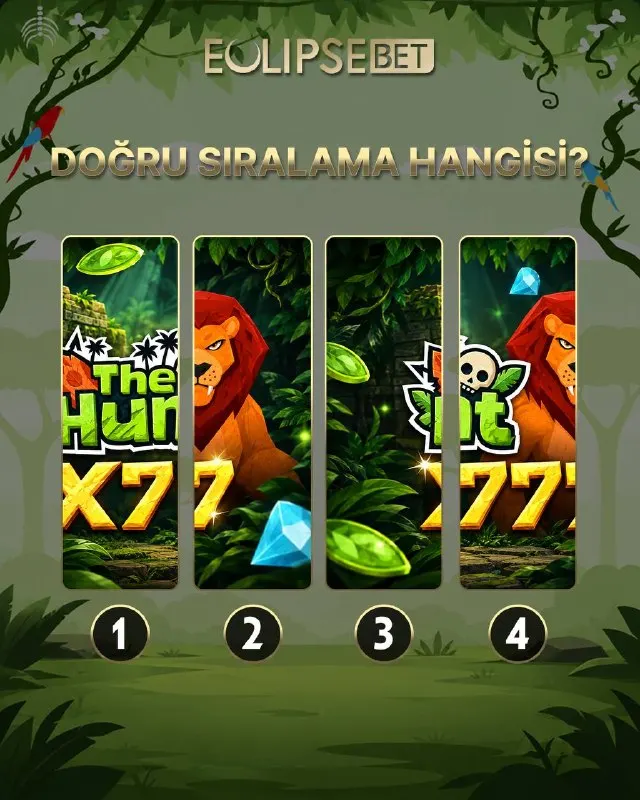 Eclipsebet Telegram: 🧩 YAPBOZU TAMAMLAYIN Dört parça. Tek bir görsel. The Hunt X7777'yi yeniden bir…