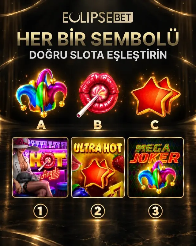 Eclipsebet Telegram: 😎 SEMBOLERİ DOĞRU SLOTLARLA BULUŞTURUN Sembolleri inceleyin ve her birini ait…