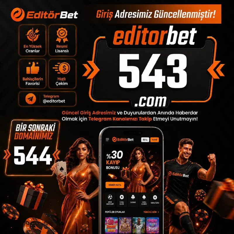 Editörbet Telegram: 🚨DİKKAT! GİRİŞ ADRESİMİZ GÜNCELLENDİ! 🚨 🎯 Yeni Adresimiz: 🔗…