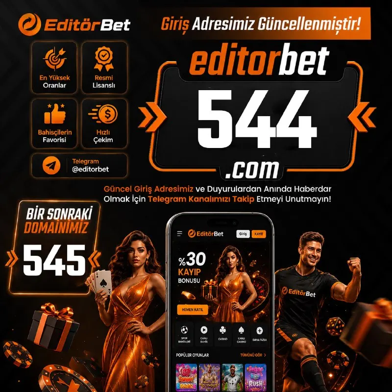 Editörbet Telegram: 🚨DİKKAT! GİRİŞ ADRESİMİZ GÜNCELLENDİ! 🚨 🎯 Yeni Adresimiz: 🔗…