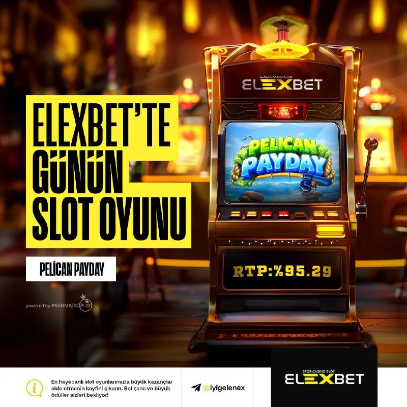 Elexbet Telegram: 🎰 Elex'te günün en çok kazandıran slotu Pelican Payday! 🌊 Denizlerin altındaki…