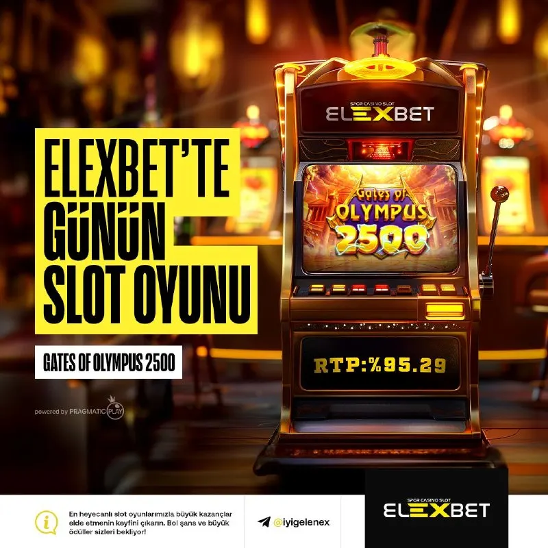 Elexbet Telegram: ⚡️ Elex'te günün slot oyunu Gates of Olympus 2500 ile kazanca adım atın! 🏛️…