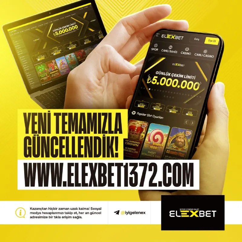 Elexbet Telegram: ✅ GÜNCEL ADRESİMİZDE HİZMET VERMEYE DEVAM EDİYORUZ! 👑 Kazanmaya…