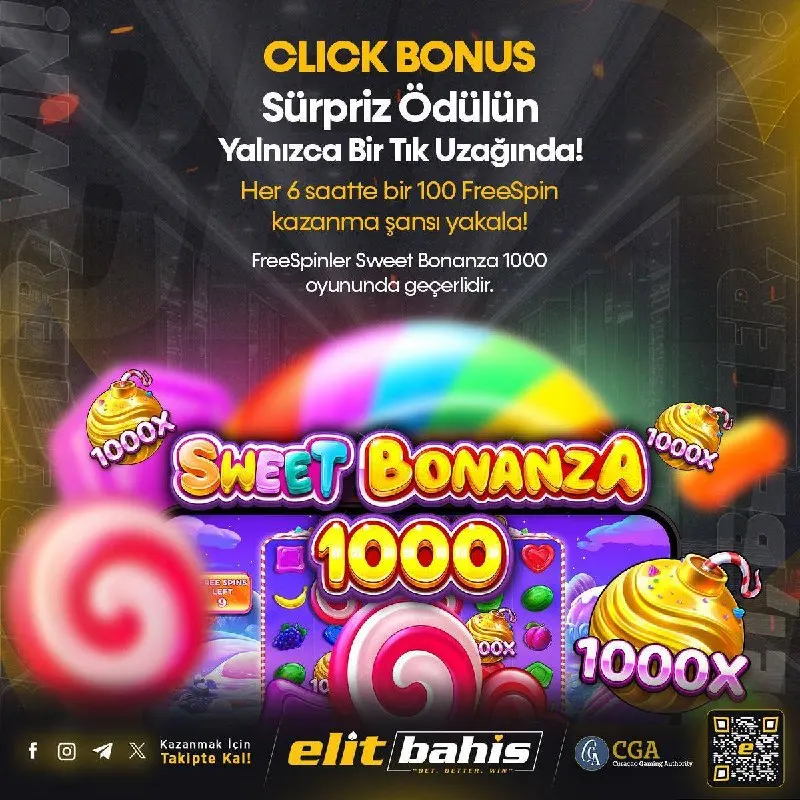 Elitbahis Telegram: 🍬 SWEET BONANZA 1000’DE HER 6 SAATTE BİR SÜRPRİZ! Sweet Bonanza 1000 tutkunları…