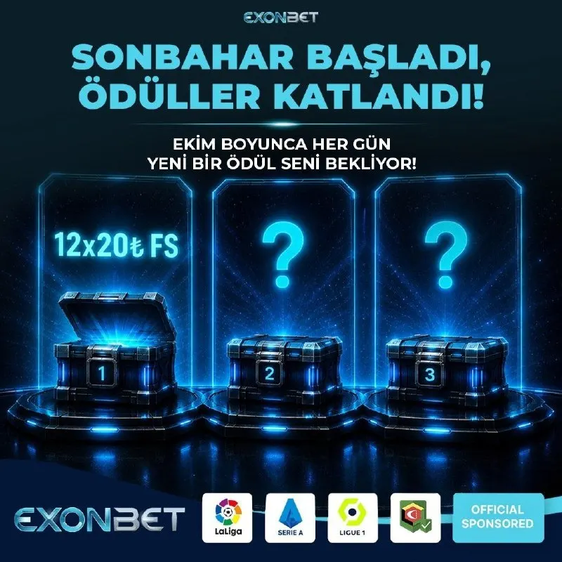Exonbet Telegram: 🎁 EKİM’İN GANİMET KUTULARI AÇILDI! 🎉 Ekim boyunca yatırımların Ganimet Kutusu…