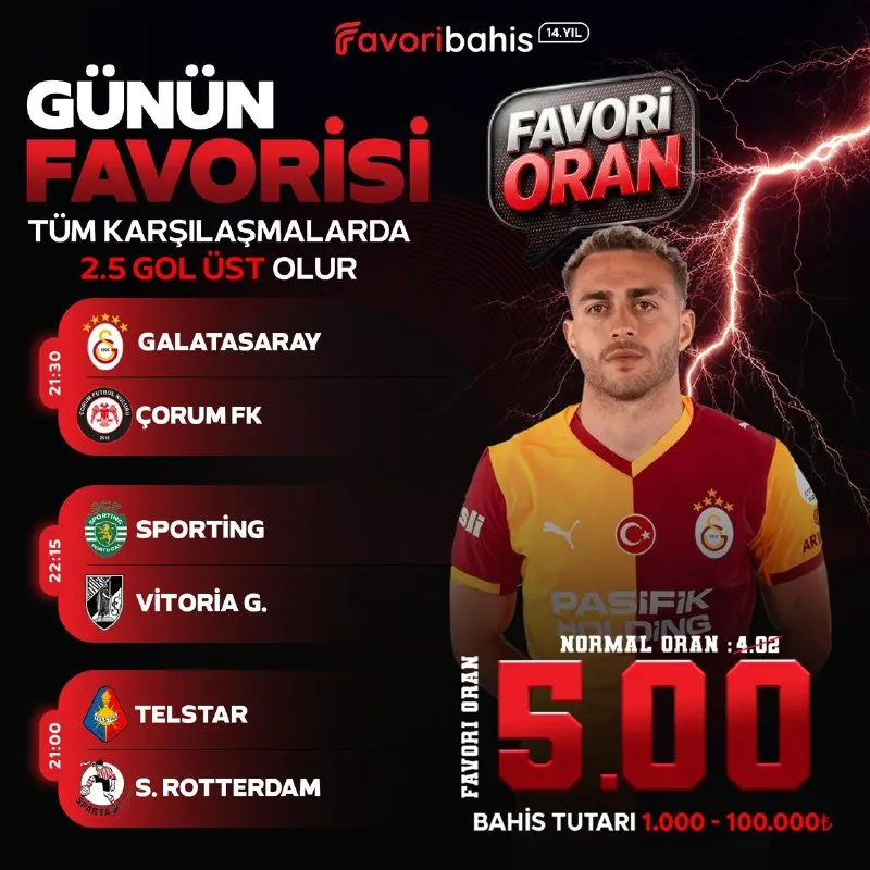 Favoribahis Telegram: 🏆 Günün Üçlü Favorisi “Üçlü Maç Kombine” 🗓 14.08.2026 ⚽️ Tüm Karşılaşmalar…