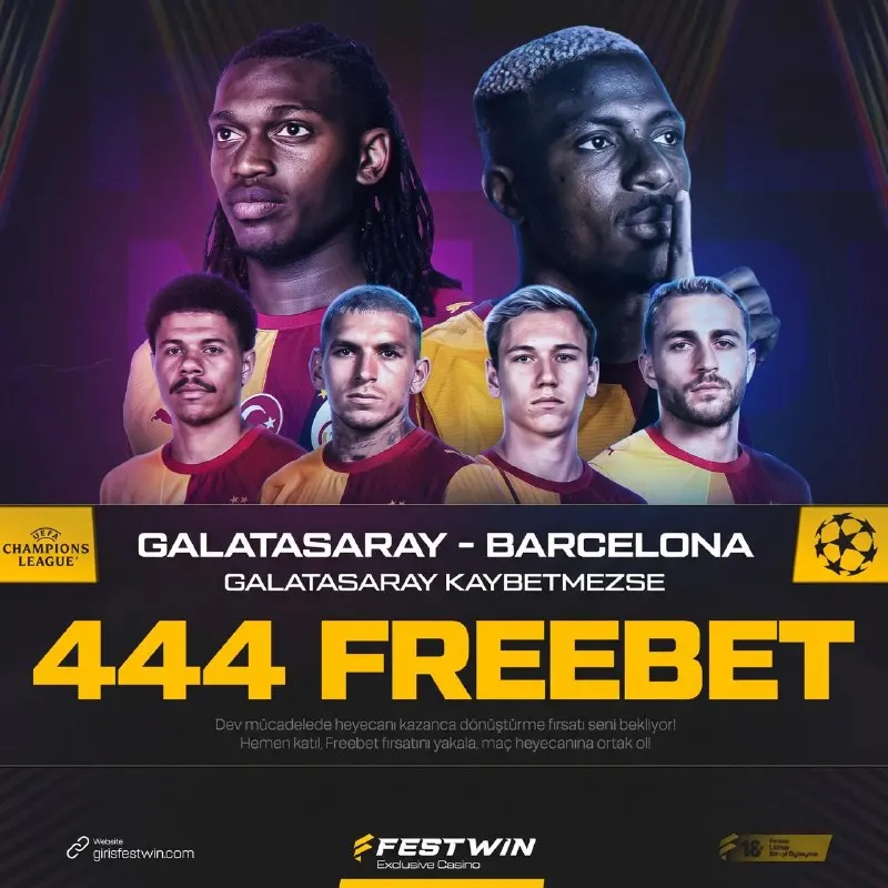 Festwin Telegram: 😁 Gücünü Tarihinden Al Cimbom! 🇹🇷 Galatasaray 🏟 Barcelona 🇪🇸 🎁 Avrupa Fatih-i…