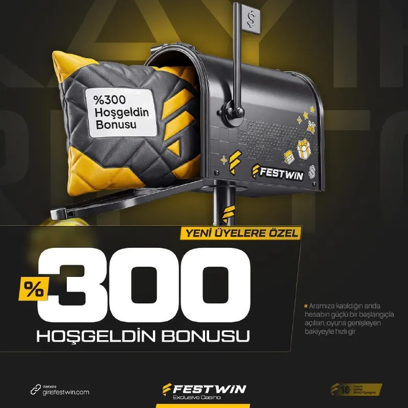 Festwin Telegram: %300 HOŞGELDİN BONUSU! 💎 İlk 3 yatırımınızda %300 fırsatı seni bekliyor!…