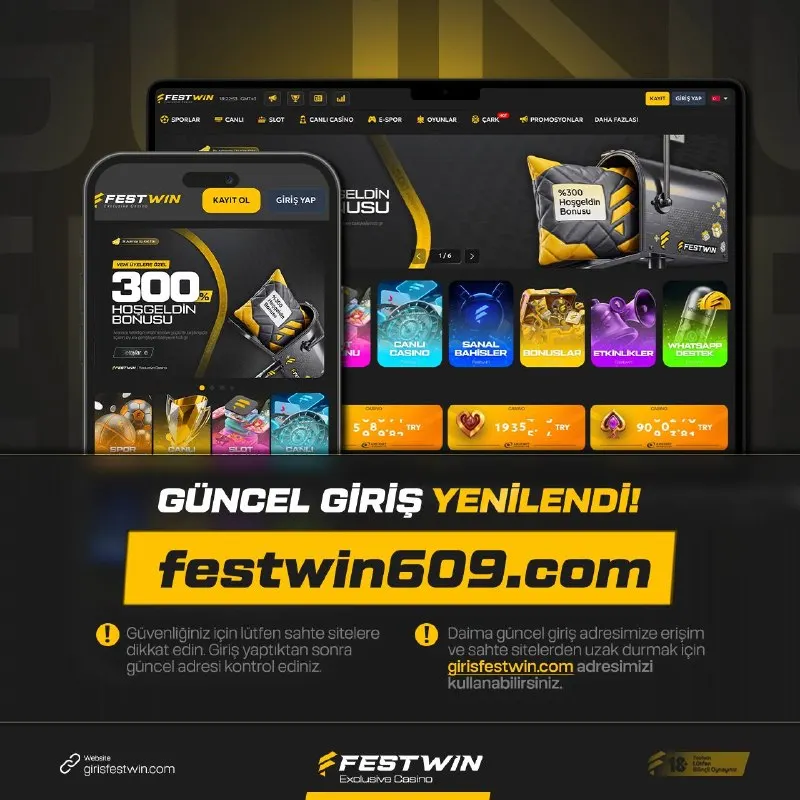 Festwin Telegram: 💎 Domain Adresimiz Güncellendi! 📲 Güncel Giriş Adresimiz; festwin609.com ile…