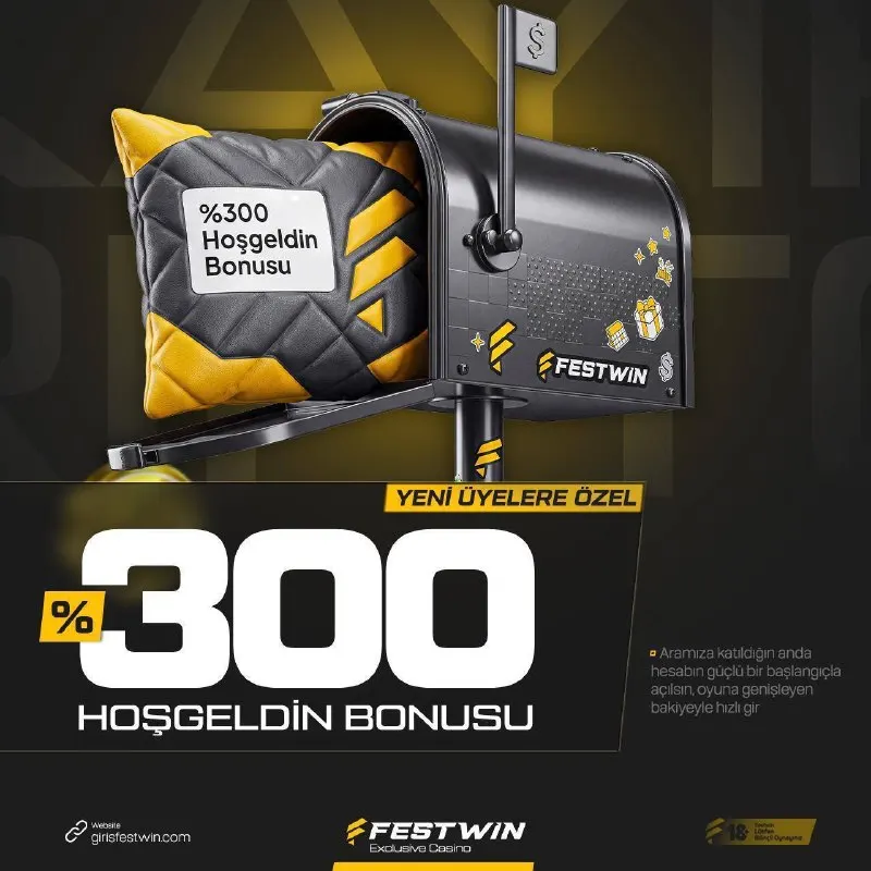 Festwin Telegram: %300 HOŞGELDİN BONUSU! 💎 İlk 3 yatırımınızda %300 fırsatı seni bekliyor!…