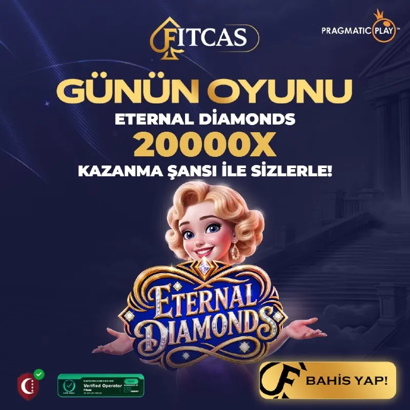 Fitcas Telegram: 💎 Eternal Diamonds ⭐ Bugünkü seçkimize biraz ışıltı katalım! 🎰 Sahneyi bu kez…