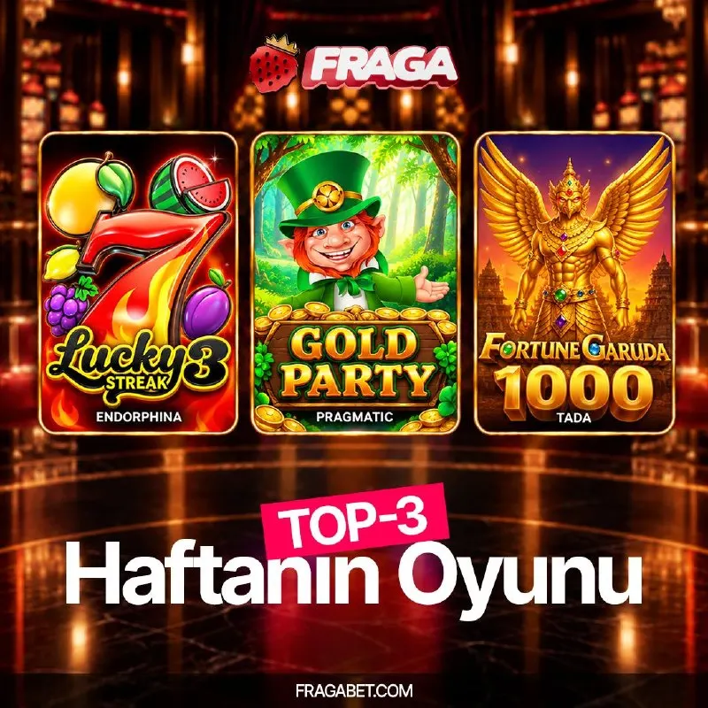 Fragabet Telegram: 🔥 Bu hafta adminin seçkisinde 3 yeni slot oyunu var! 👀 Bugün hangi oyunu…