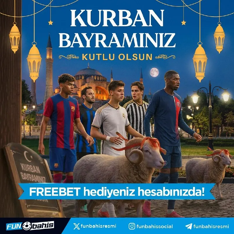 Funbahis Telegram: 🎁 FunBahis'ten Bayram Hediyesi 🎁 Spor Bahislerinde geçerli hediye…