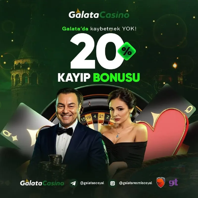 Galata Casino Telegram: 💚 Galata’da Kaybetmek YOK! 🔁 %20 Kayıp Bonusu seni bekliyor! Kaybetsen bile…