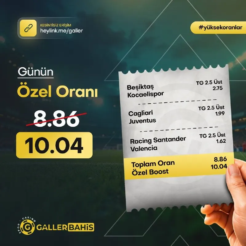 Galler Bahis Telegram: 🔥 GallerBahis’te Bugün Kazanmanın Tam Zamanı! 🔥 🚀Bugün için Özel Oran: 10.04 🚀…