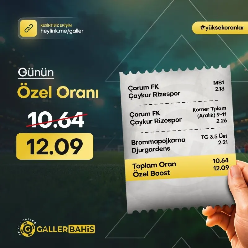 Galler Bahis Telegram: 🔥 GallerBahis’te Bugün Kazanmanın Tam Zamanı! 🔥 🚀Bugün için Özel Oran: 12.09 🚀…