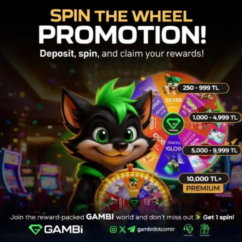 Gambi Telegram: 🔥🎡 WHEEL PROMOTION 🎡🔥 Make your deposit, spin the wheel, grab your reward! 🚀💰 👇…